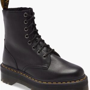 Dr. Martens Black Leather Combat Boots